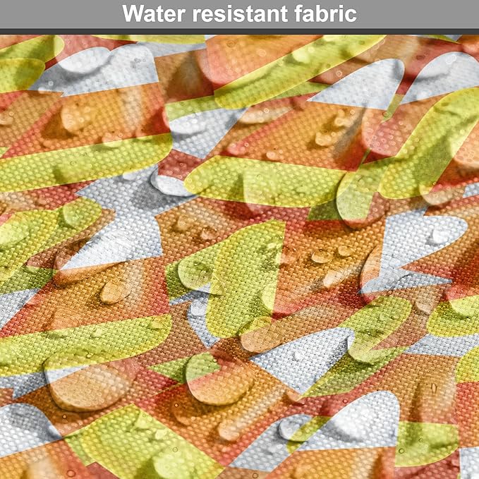 Lunarable Candy Corn Dog Crate Cover, Halloween Design of Cartoon Style Foods Scattered Randomly, Easy to Use Pet Kennel Cover for Cats & Medium Dogs, 30 Inch, Apricot Avocado Green