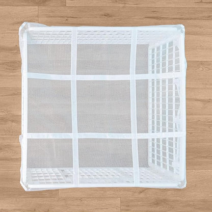 IRIS USA 24" Exercise 4-Panel Pet Playpen with Door + Mesh Top Cover for Dog Playpen, Dog Playpen, Puppy Playpen, for Small and Medium Dogs, Keep Pets Secure, Easy Assemble, Durable Material, White