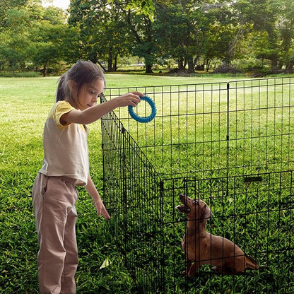 Puppy Playpen - Foldable Metal Exercise Enclosure with Eight 24-Inch Panels - Indoor/Outdoor Fence for Dogs, Cats, or Small Animals by PETMAKER