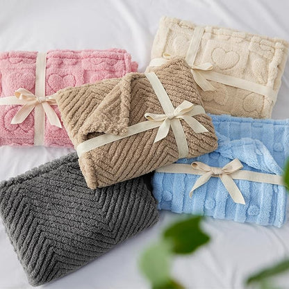 Bedsure 1 Pack 2 Dog Blankets for Small Dogs - 2pcs Washable Soft Fluffy Puppy Blanket with Premium 300GSM Coral Fleece, Cozy Cat Blankets for Indoor Cats, Fuzzy Pet Blanket for Kitten Doggy, Blue