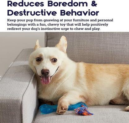 Petstages Orka Bone Royal Blue Treat-Dispensing Dog Chew Toy