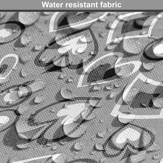 Lunarable Casino Dog Crate Cover, Playing Cards Abstract Style with Monochrome Display Gambling Theme, Easy to Use Pet Kennel Cover for Medium Large Dogs, 36 Inch, Black White Grey