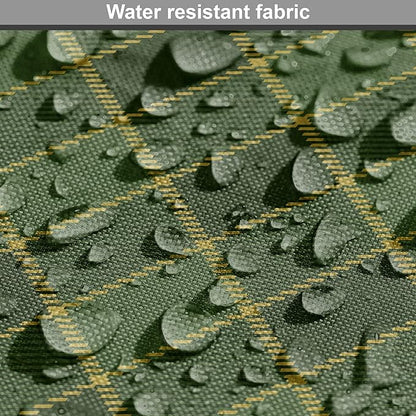 Lunarable Green Dog Crate Cover, Traditional Old Fashioned Argyle Pattern Retro Style Plaid, Easy to Use Pet Kennel Cover for Small Dogs Puppies Kittens, 22 Inch, Forest Green Green