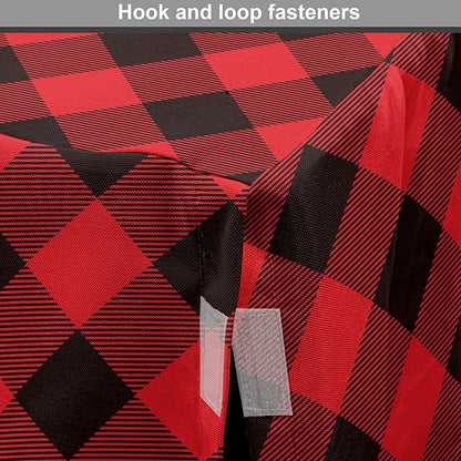 Lunarable Buffalo Plaid Dog Crate Cover, Grid Style Illustration with Horizontal Lines Pattern Diamond, Easy to Use Pet Kennel Cover for Medium Large Dogs, 36 Inch, Orange and Charcoal Grey