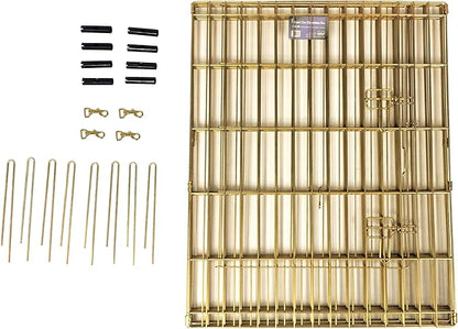 MidWest Homes for Pets Dog Exercise Pen & Playpen, 24" W x 24" H, No Door, Gold Zinc