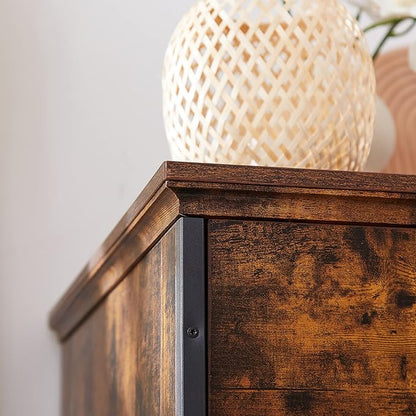 Dog Crate Furniture, Dog House Indoor with Sliding Barn Door, 35" Wood Dog Crate Heavy Duty Dog Kennels Decorative Dog Crate for Small/Medium/Large Dog Brown