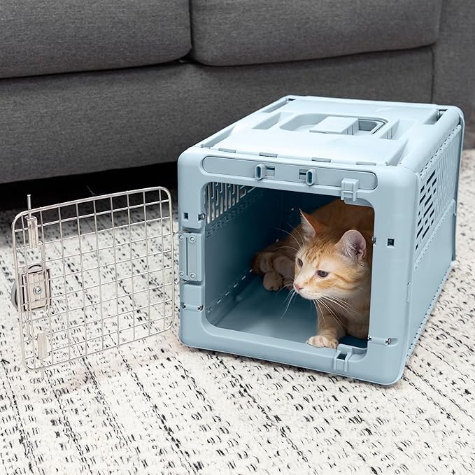 SportPet Designs Collapsible Pet Kennel, 19" X-Small (Blue)