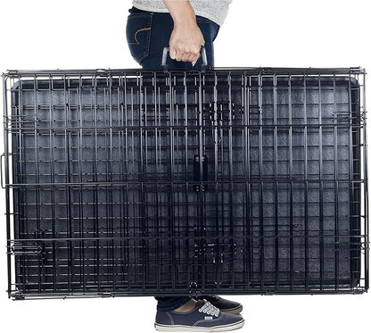 PETMAKER X-Large 2 Door Foldable Dog Crate Cage - 42 x 28 Inch