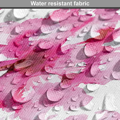 Ambesonne Waterproof Dog Crate Cover, Abstract Floral Peonies Pattern, 18 Inch, Magenta Pink