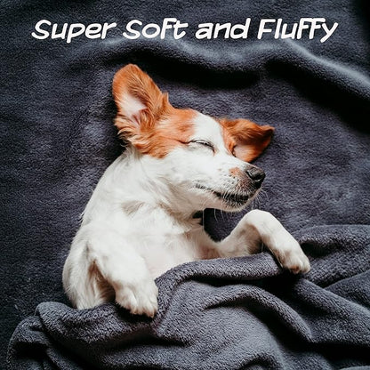 PETMAKER Waterproof Blanket for Pets - Reversible Throw Protects Couch, Car, and Bed from Spills, Stains, or Fur - Plush Blanket (Tan)