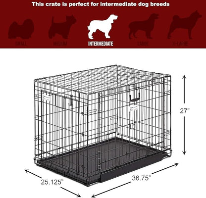 MidWest Homes for Pets Ovation Double Door Dog Crate, 36-Inch