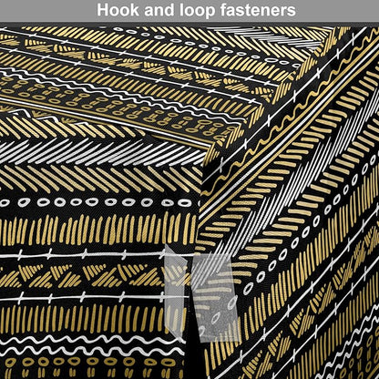 Ambesonne Boho Dog Crate Cover, Tribal Ethnic Retro Mayan Native American Funky Hippie Culture Pattern, Easy to Use Pet Kennel Cover for Cats & Medium Dogs, 24 Inch, Coffee Charcoal