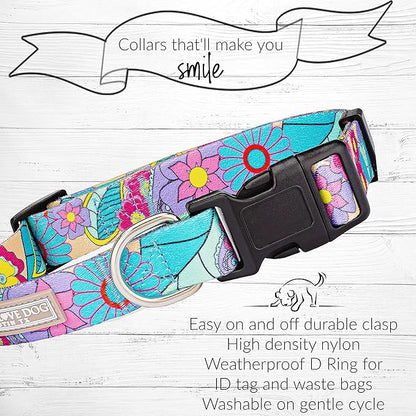 Lucky Love Dog Collars, Cute X-Large Dog Collars for Female Dogs, Part of Purchase Donated to Rescue (Extra Large, Caroline, Collar)