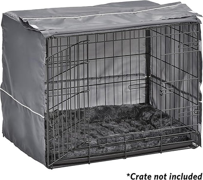 New World Pet Products Dog Crate Comfort Kit, Matching Dog Crate Cover & Dog Bed to Make Your Dog's Crate Their Home, Fits 24-Inch Long Dog Crates, Dog Crate Not Included