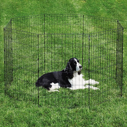 Pro Select Sure Ex Pen Pet Exercise Pen, Black 18In
