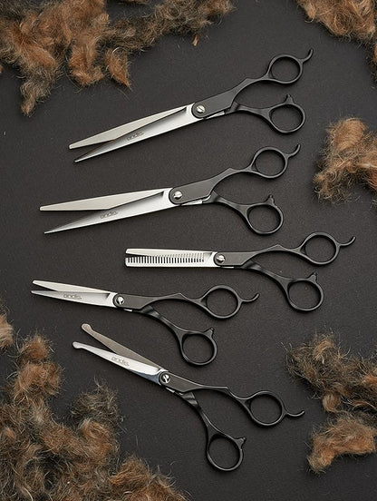 Andis 8" Straight Shears, Left-Handed, Professional Dog and Cat Grooming (80630)