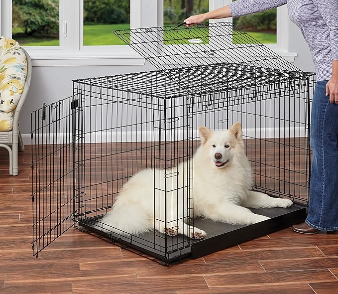 MidWest Homes for Pets Ovation Double Door Dog Crate, 48-Inch