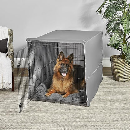 New World Dog Crate Comfort Kit, Matching Dog Crate Cover & Dog Bed to Make Your Dog's Crate Their Home, Fits 48-Inch Long Dog Crates, Dog Crate Not Included