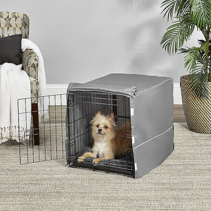 New World Pet Products Dog Crate Comfort Kit, Matching Dog Crate Cover & Dog Bed to Make Your Dog's Crate Their Home, Fits 24-Inch Long Dog Crates, Dog Crate Not Included